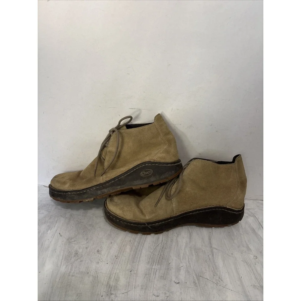 Chaco Paonia Desert Boot Mens 11 Tan Wool Blend Casual Outdoor Chukka J150127